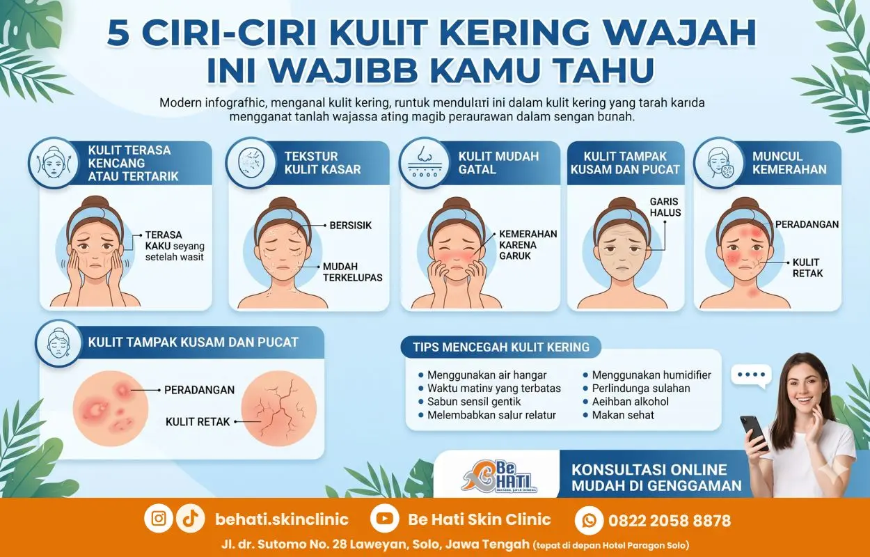 Ciri-ciri kulit kering