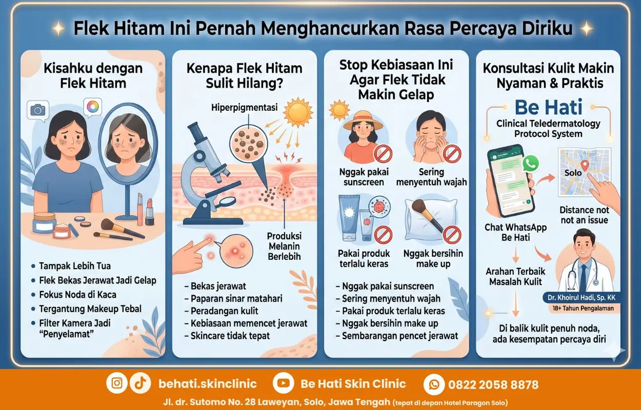 Flek hitam di wajah