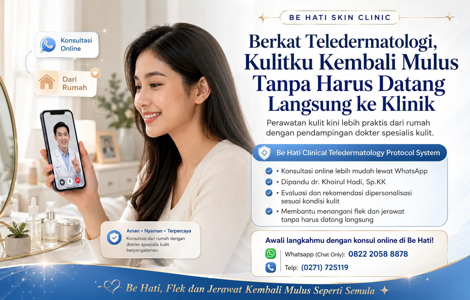 Teledermatologi Be Hati Skin Clinic