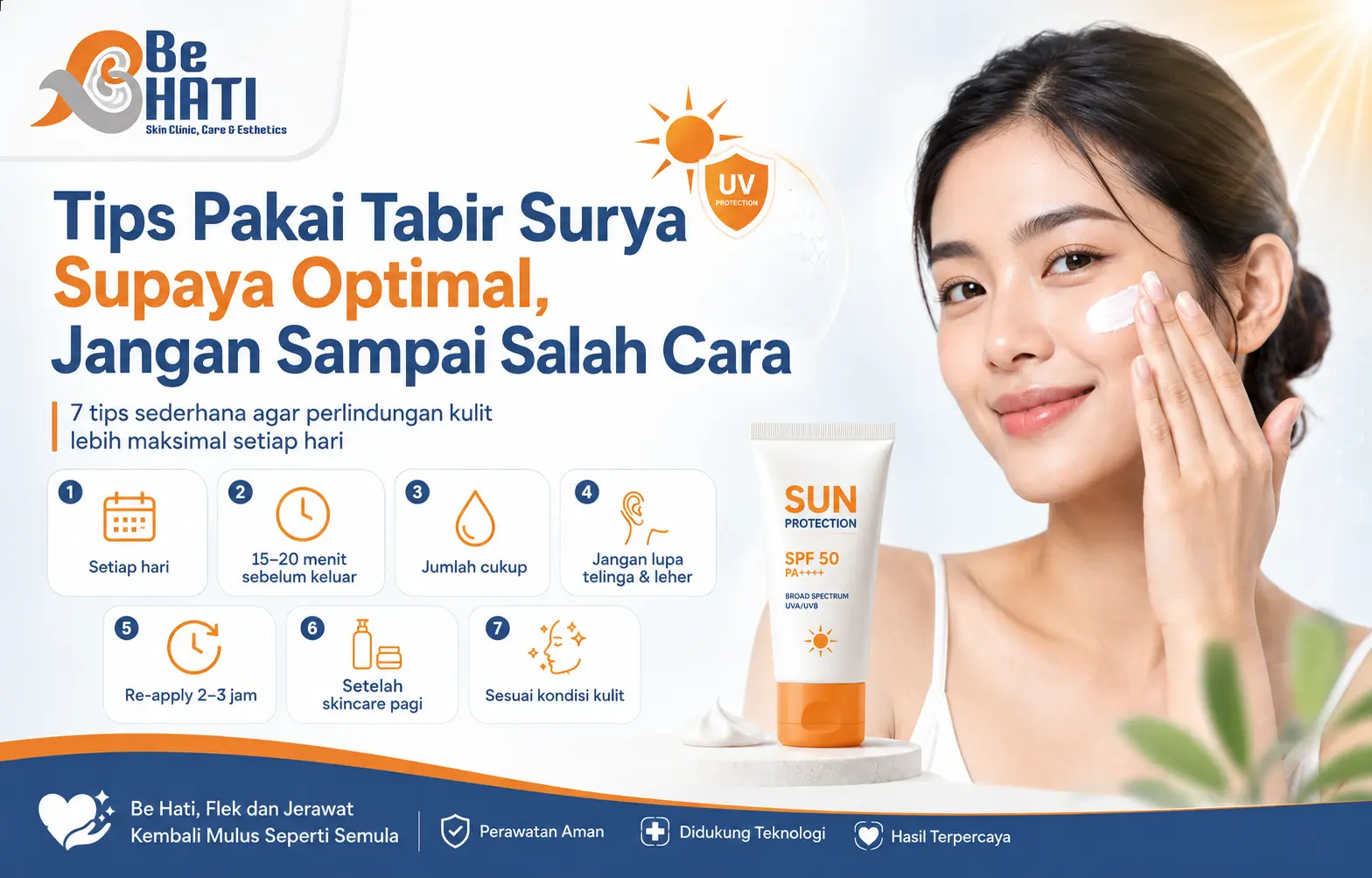 Tabir surya Be Hati Skin Clinic